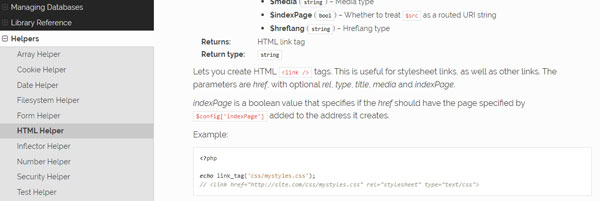 Документация CodeIgniter